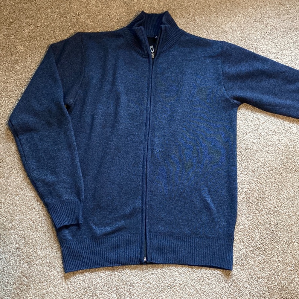 NWOT Men’s Large Fleece Crewneck Sweater/ Sweatshirt in Navy Blue